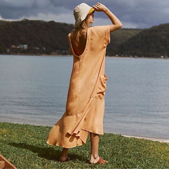 Free People Endless Summer Crisp & Cool Midi Dress - Picture 3 of 4